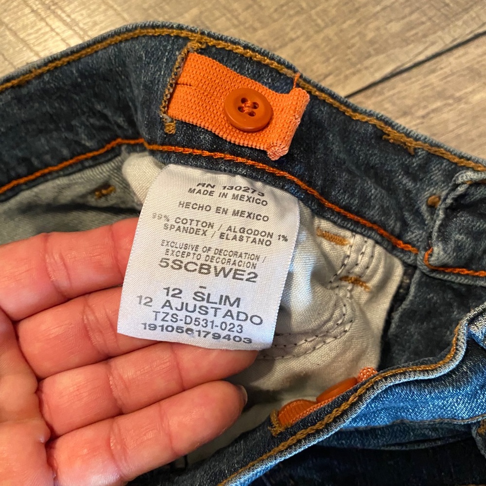 💙Wrangler Boys Jeans Size 12 Slim - Picture 4 of 7